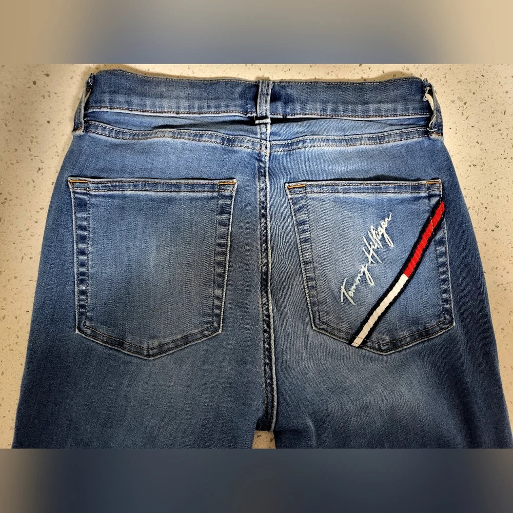 Tommy Hilfiger Ankle Jeans with Gold Zippers - Size 2- Vintage - Picture 7 of 7